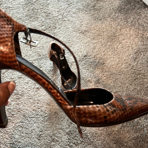 Giorgio Armani Brown Snakeskin Women Shoes - Picture 3 of 14